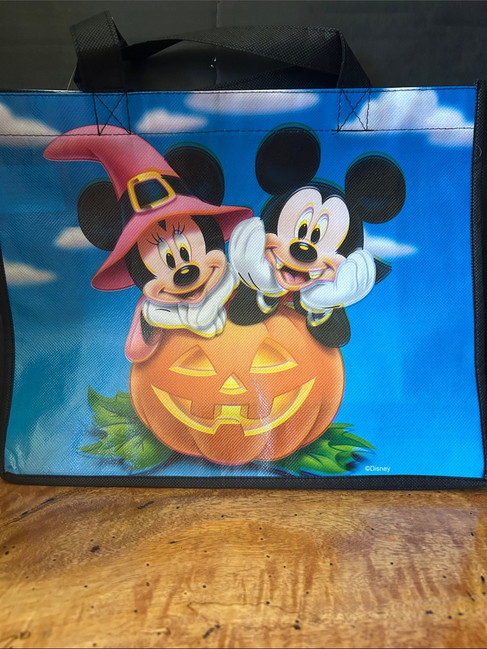 NWT Disney Mickey & Minnie Halloween Reusable Small Tote Bag